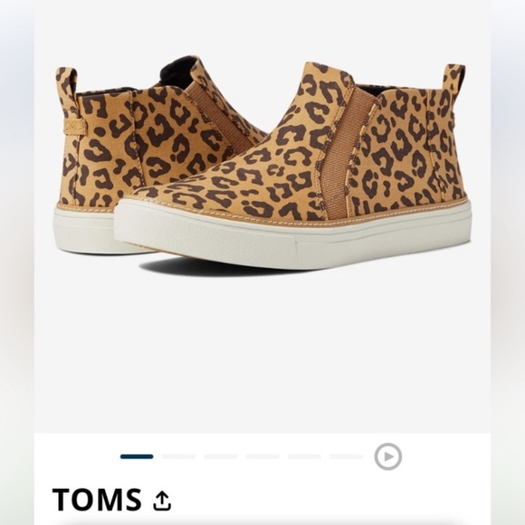 Toms Shoes - NWT Toms sneakers Bryce Doe Leopard print canvas New in Box SZ 8